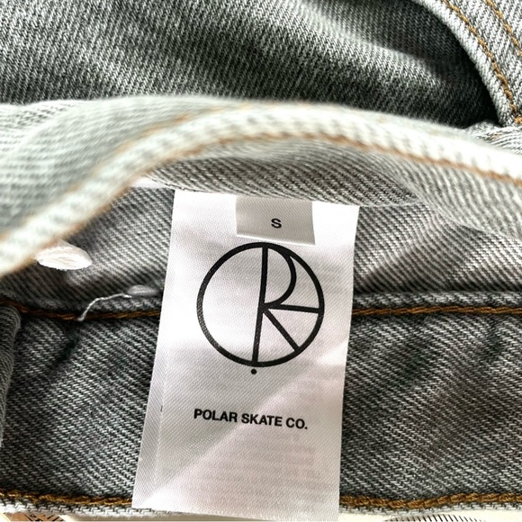 Men's Denim Gray Shorts polar skate co - Picture 6 of 7